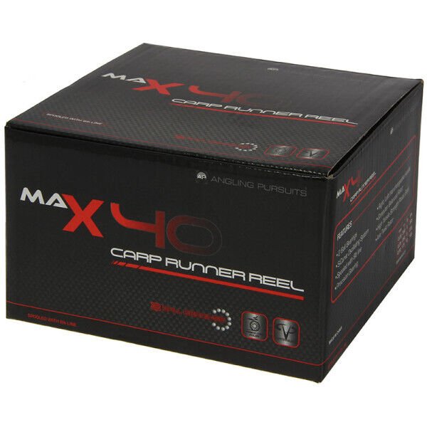 2 x Carp Runner Reels Carp Fishing Reels Max40 Spooled with 8lb Line - NGT Tackle Shop