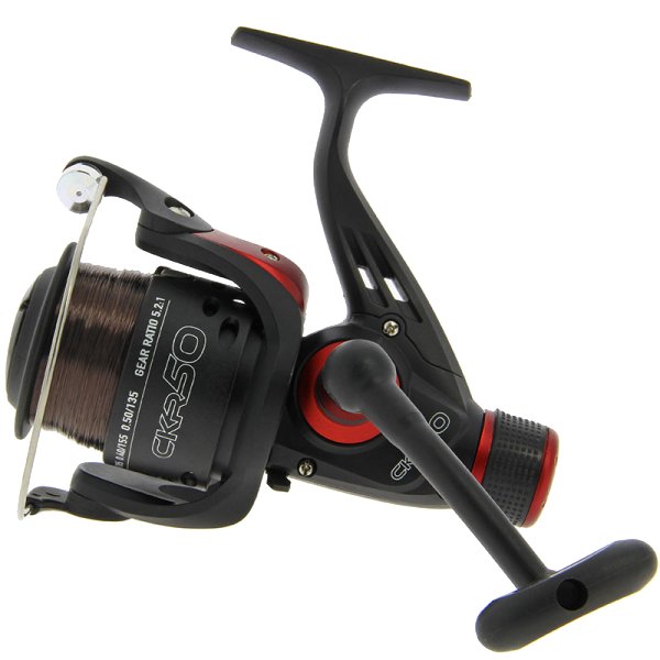 2 x CKR 50 Fishing Reels Float Feeder Spinning Match Reel Loaded with 8lb Line - NGT Tackle Shop