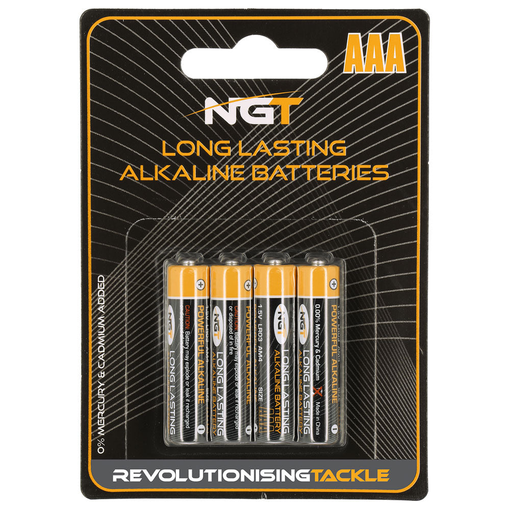 NGT Alkaline Batteries 4 x AAA