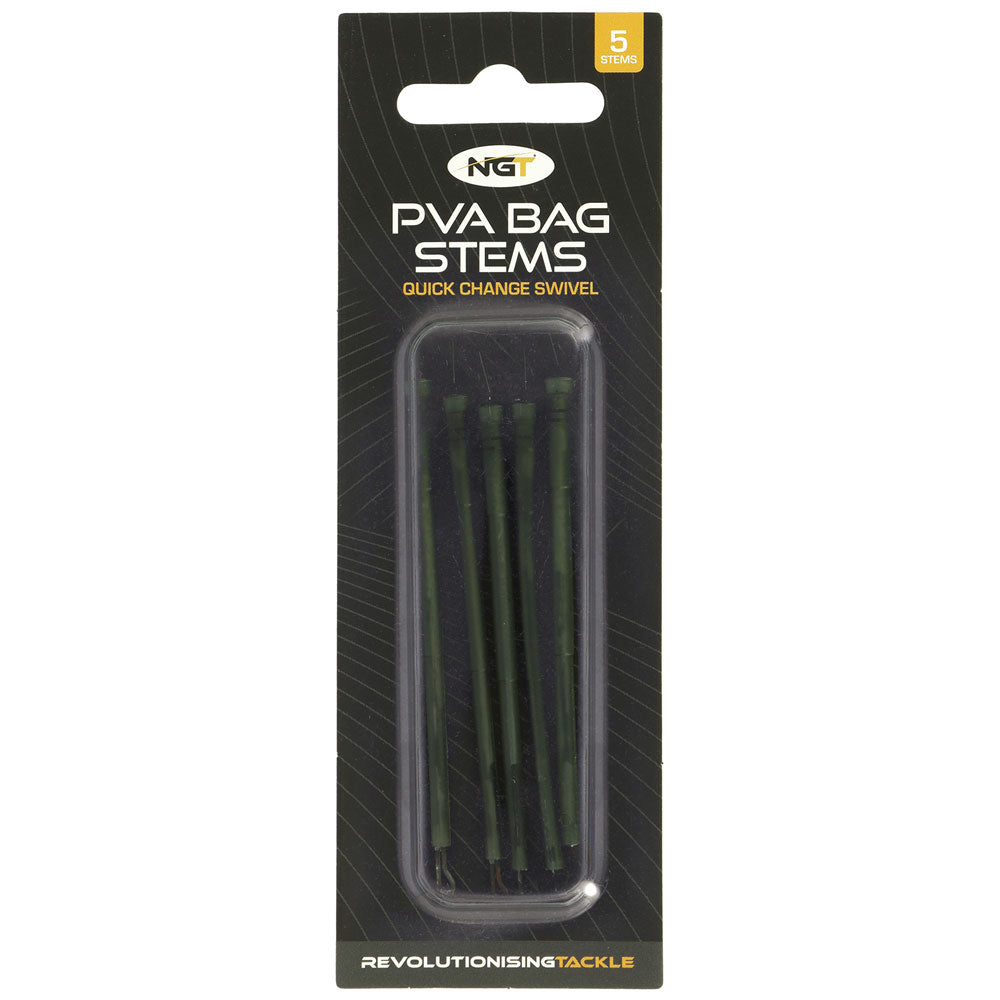 NGT Lead Stems 8cm with Quick Change Swivel – Pack of 5