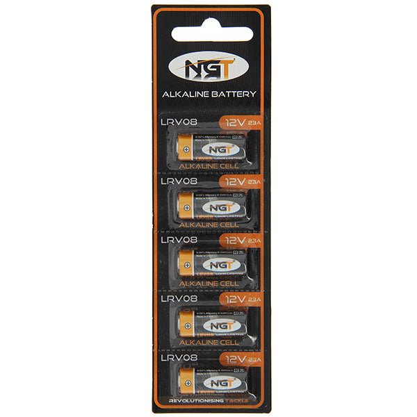 NGT Bite Alarm Batteries LRV08 12v Battery for VX VC VS XPR Pack of 5 - 1 - NGT Tackle Shop