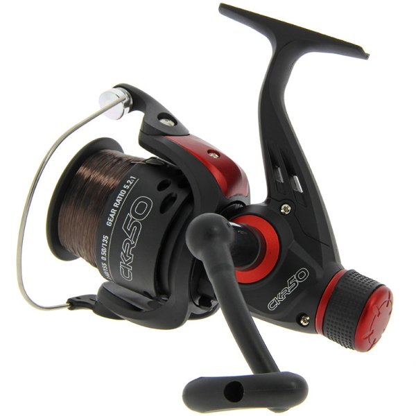 CKR 50 Fishing Reel Float Feeder Spinning Match Reel Loaded with 8lb Line - NGT Tackle Shop