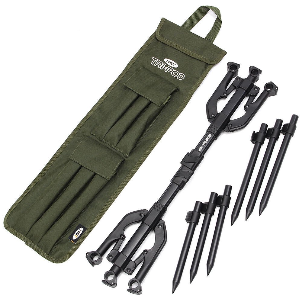 NGT 3 Rod Pod TRI - POD with Carry Case - NGT Tackle Shop