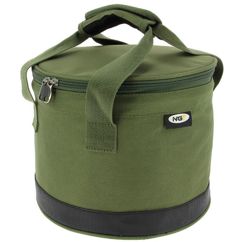 NGT Bait Fishing Bucket Bin with Groundbait Bowl for Boilies Pellets Carp Bait - NGT Tackle Shop