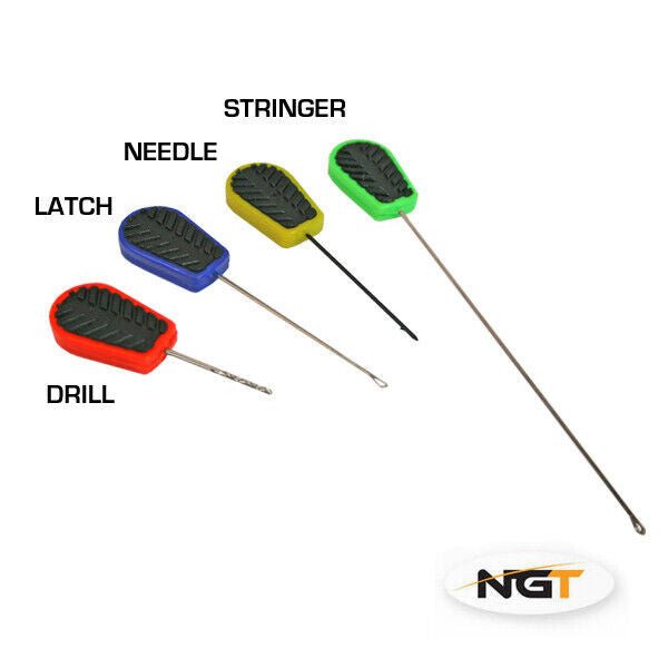 NGT Baiting Tool Set Baiting Needles Carp Fishing Boilie Bait Drill 4 Piece - NGT Tackle Shop