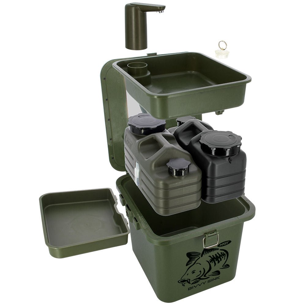 NGT Bivvy Sink with Auto Tap - 1 - NGT Tackle Shop