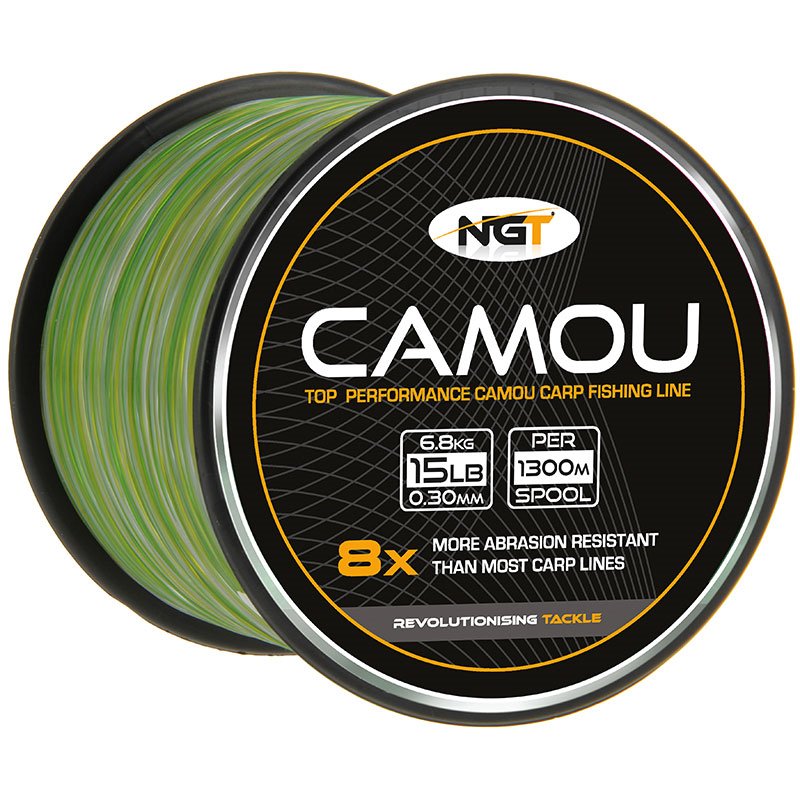 NGT Camou Carp Fishing Line Spool Reel Bulk 15lb 18lb Carp Pike Coarse - Choose - NGT Tackle Shop
