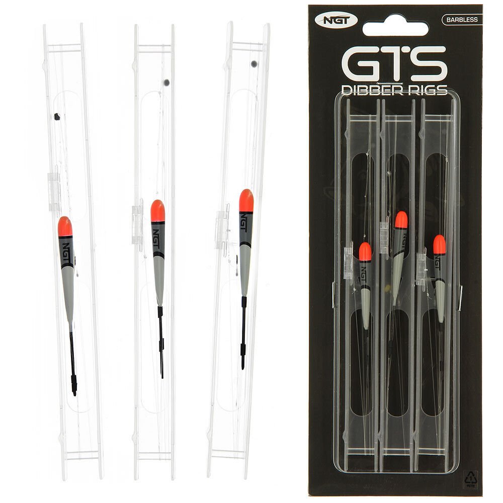 NGT Carp Pole Dibber Float Rigs GTS Pack of 3 - NGT Tackle Shop