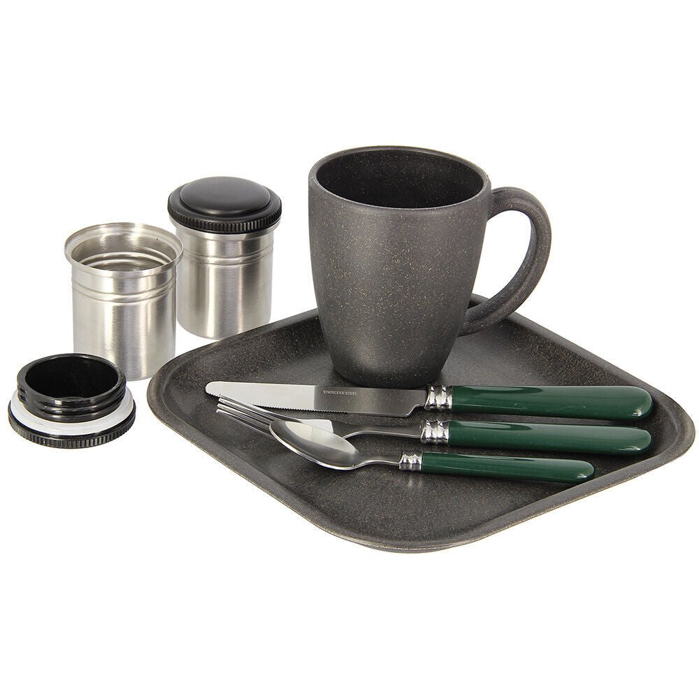 NGT Cutlery Cup Plate Set In Case Solo Session Kit (222) - NGT Tackle Shop