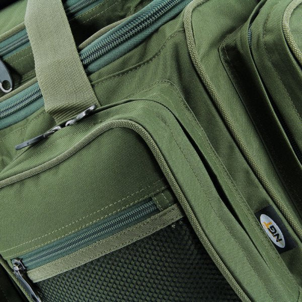 NGT Fishing Bag Carryall Multi Pocket XPR Holdall Carp Fishing Tackle Bag Green - NGT Tackle Shop