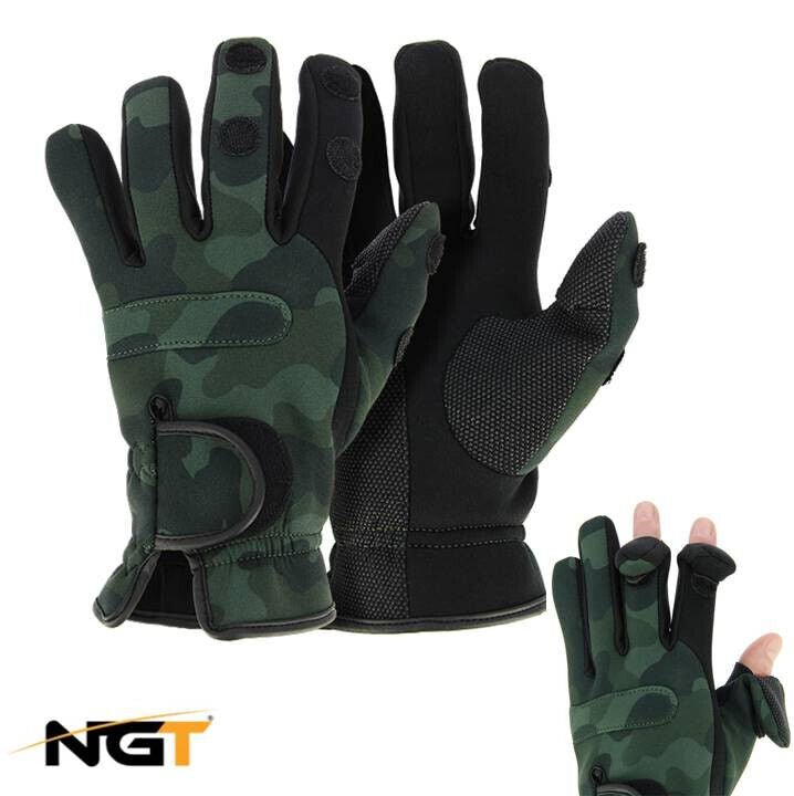 NGT Fishing Gloves All Sizes Waterproof - NGT Tackle Shop