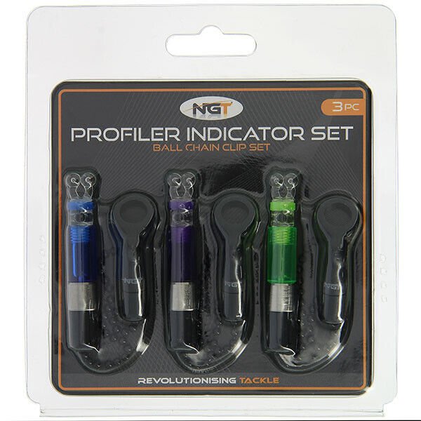 NGT Fishing Indicators for Bite Alarm Bobbins Carp Profiler Set of 3 - NGT Tackle Shop