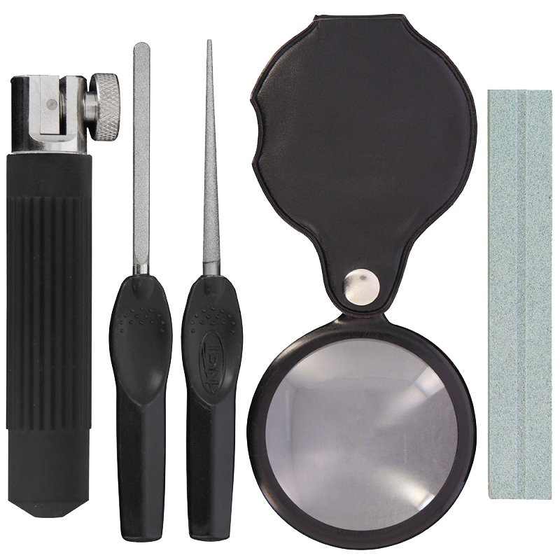 NGT Hook Sharpening Kit Clamp File Vice Tool Sharpener Stone Magnifying Glass - NGT Tackle Shop