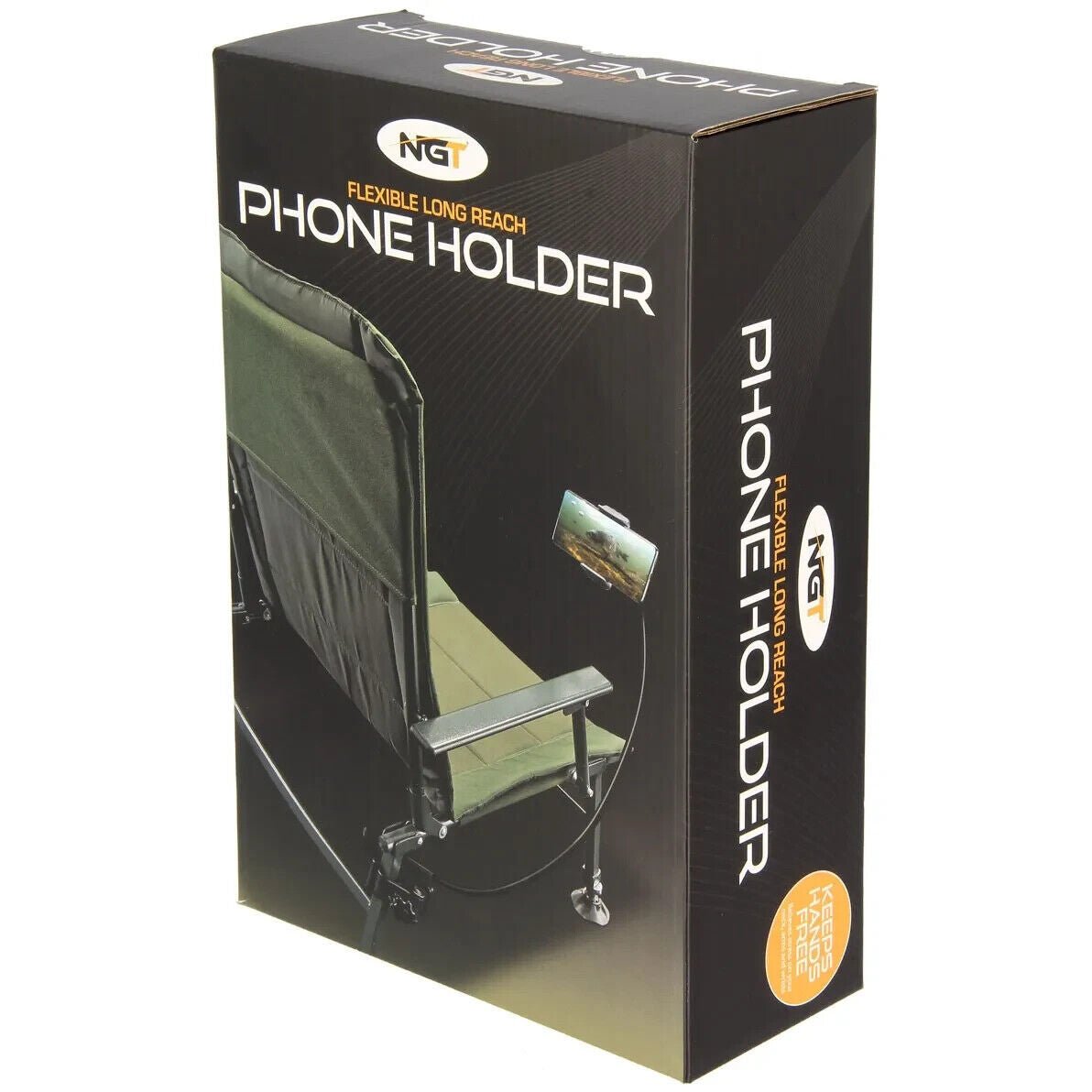 NGT Phone Holder with Carp Fishing Chair Bedchair Adaptor and Flexible Arm - NGT Tackle Shop