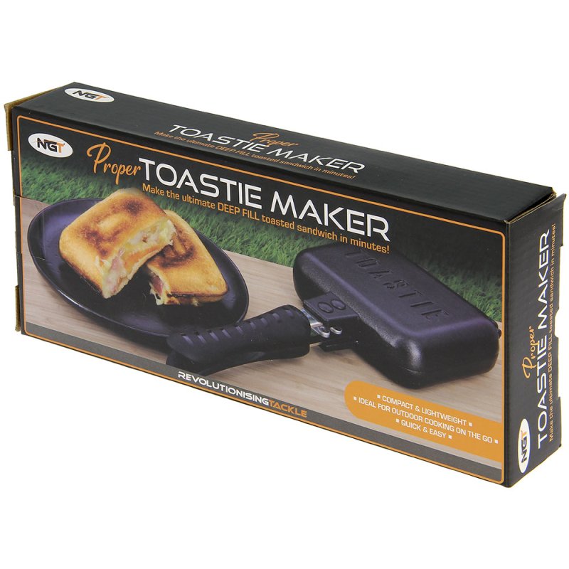 NGT Proper Toastie Maker Carp Fishing Sandwich Toaster Bankside Grill Camping - NGT Tackle Shop