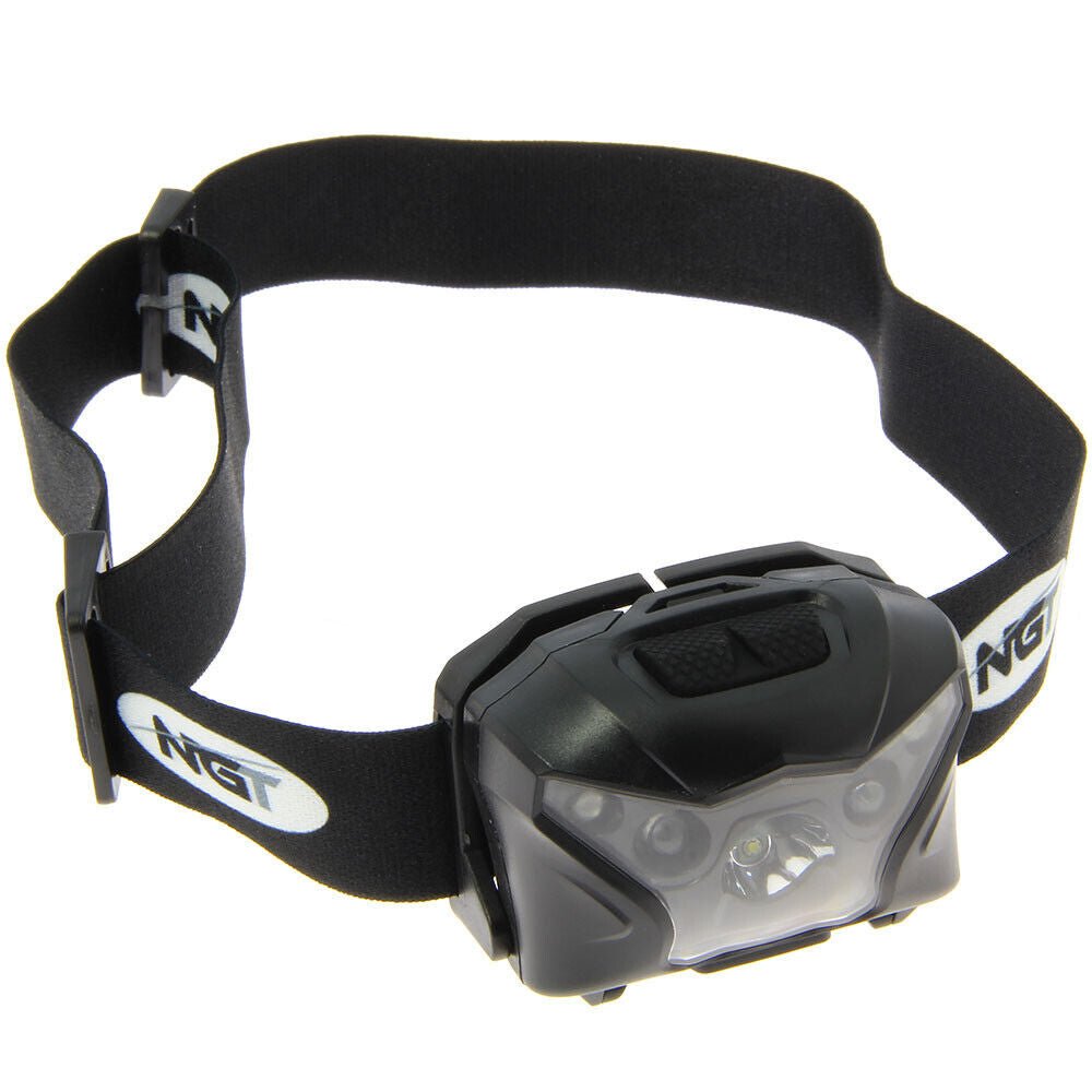 NGT XPR Head Torch Fishing Red Green White Light 140 Lumens Rechargeable Cree - NGT Tackle Shop
