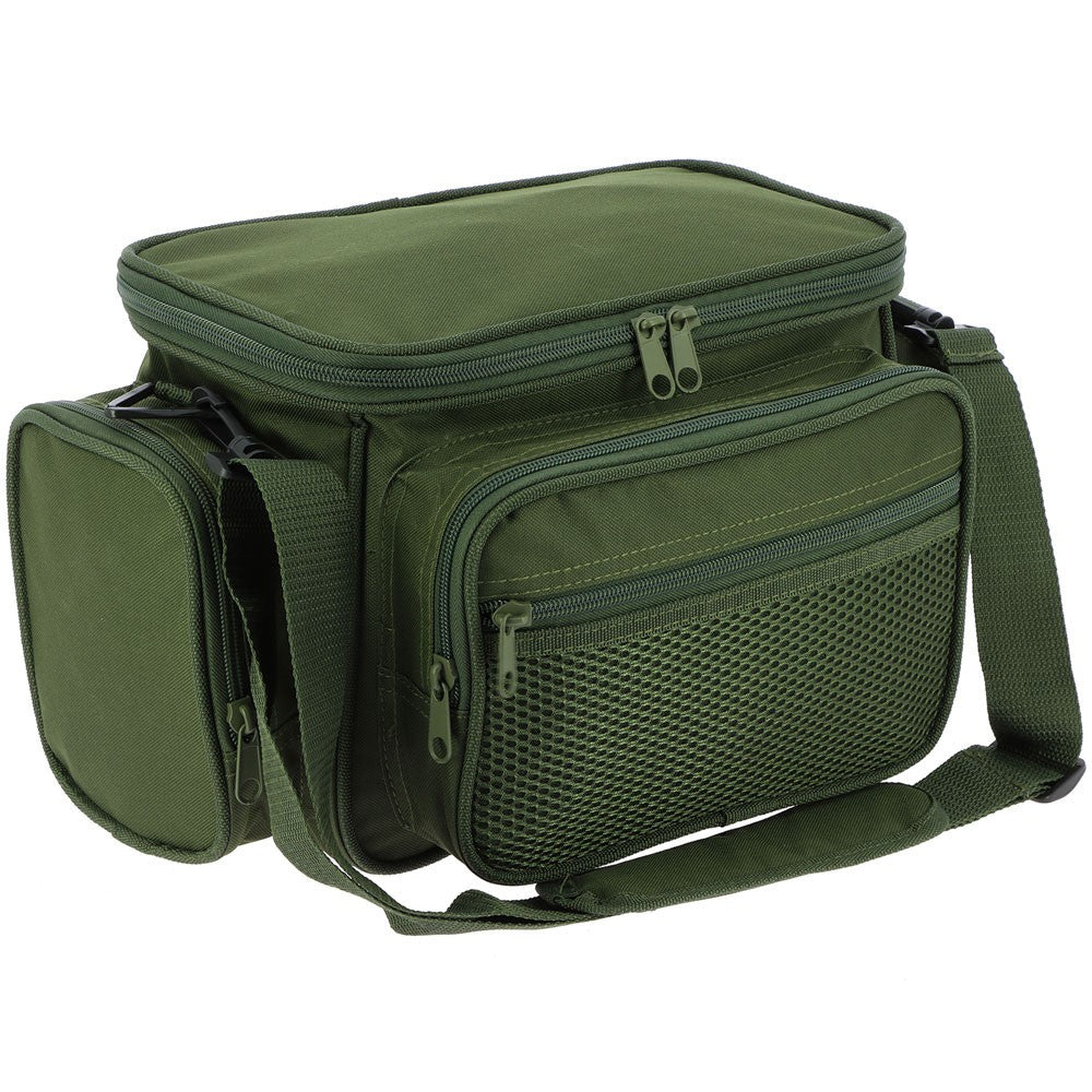 NGT Fishing Tackle Bag Small Holdall Green Carp Multi Pocket Carryall Stalking