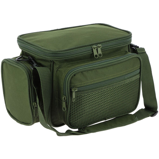 NGT Fishing Tackle Bag Small Holdall Green Carp Multi Pocket Carryall Stalking