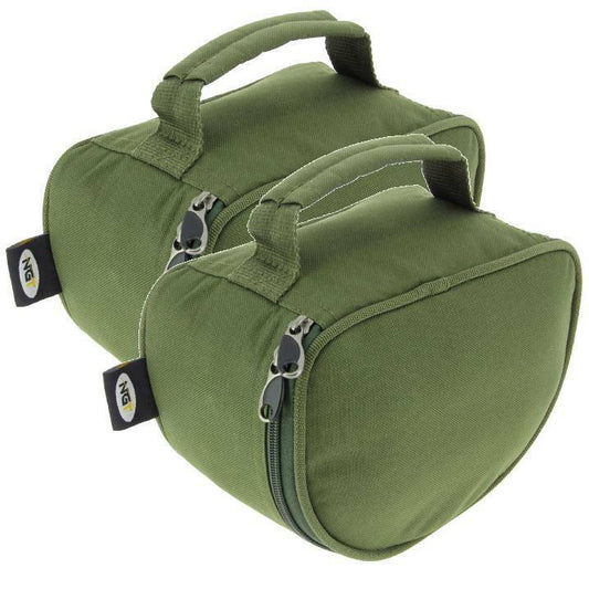 2 x NGT Carp Fishing Reel Cases fits most Big Pits Padded Pouch for Carp Reels - NGT Tackle Shop
