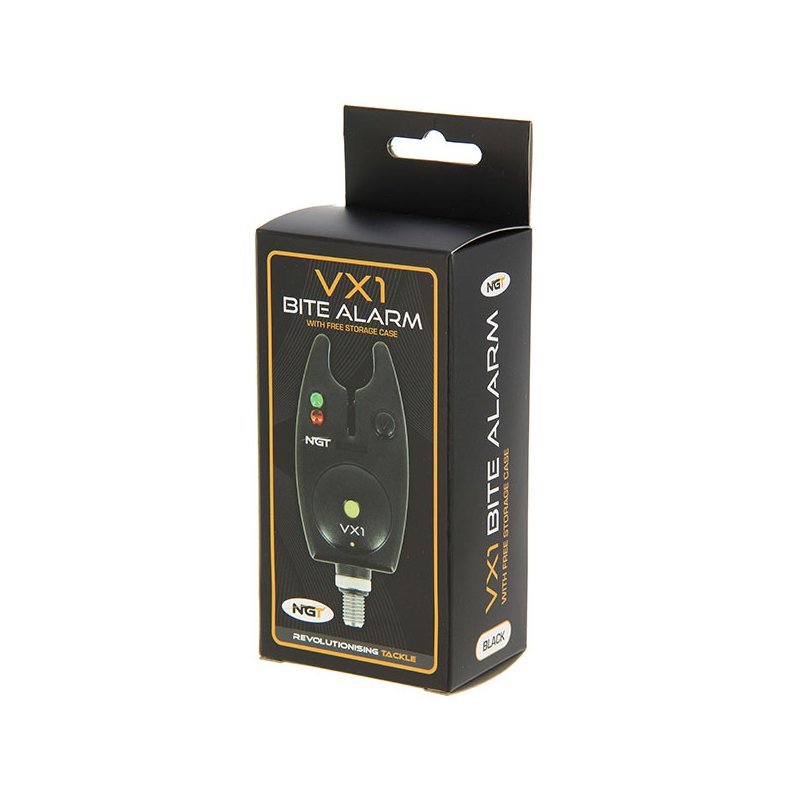 2 x NGT VX1 Bite Alarms Case & Batteries Carp Fishing - NGT Tackle Shop