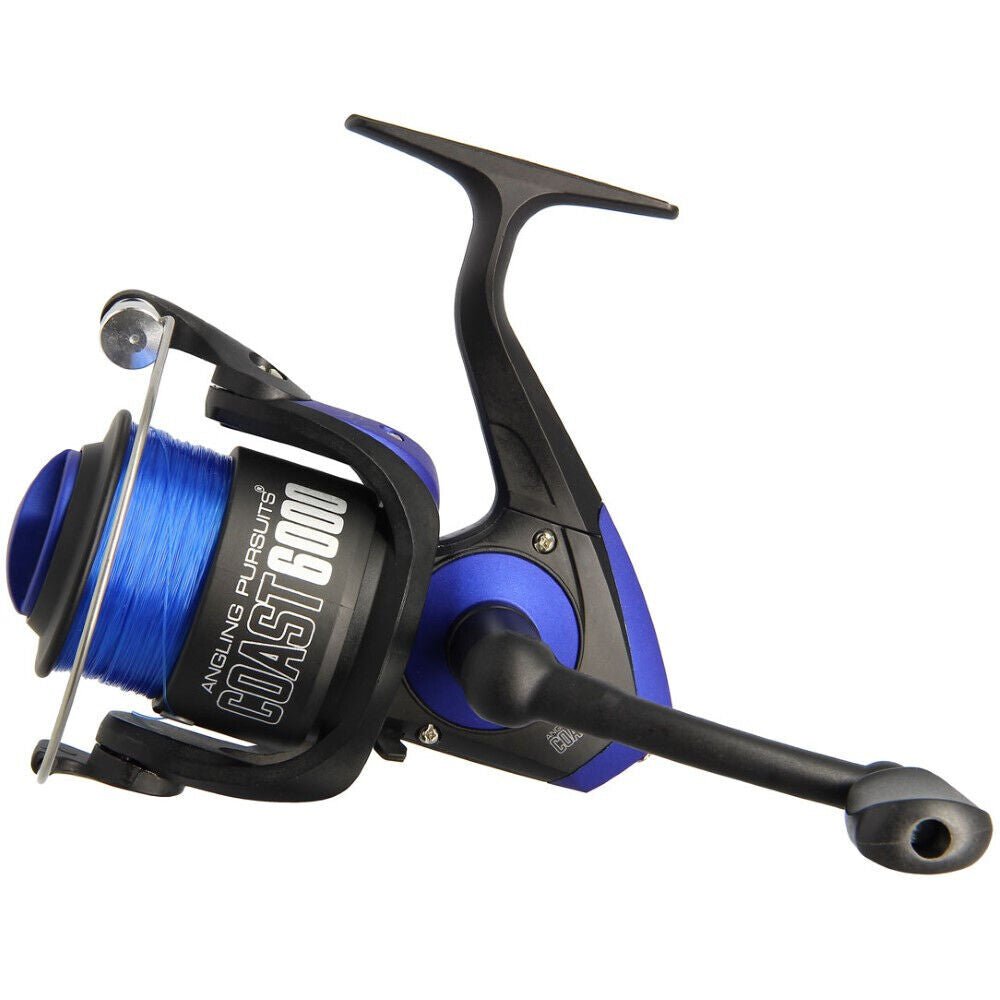 2 x SEA FISHING REELS 1BB REEL WITH 20lb SEA FISHING LINE COAST 6000 FRONT DRAG - NGT Tackle Shop