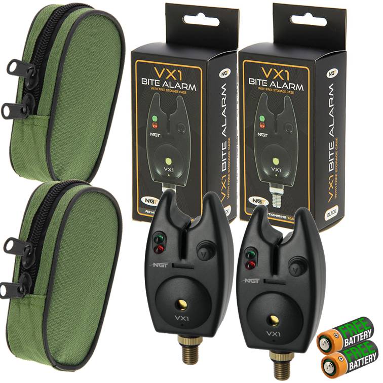 2 x vx1 bite alarms -1 - NGT Tackle Shop