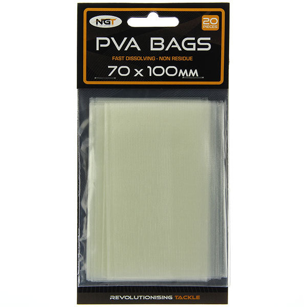 NGT PVA bags - 70x100mm | 20 Pack