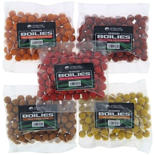 Carp Fishing Boilies Set of 5 x 200g Packs of Flavored 15mm -1 - NGT Tackle Shop