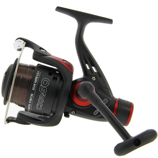 CKR 50 Fishing Reel Float Feeder Spinning Match Reel Loaded with 8lb Line - NGT Tackle Shop