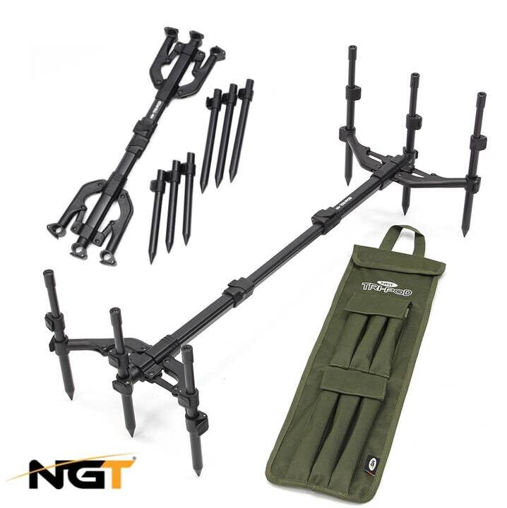 NGT 3 Rod Pod TRI - POD with Carry Case - NGT Tackle Shop