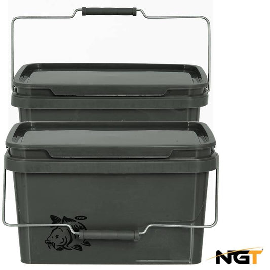 NGT Bait Buckets 2 x 5L - NGT Tackle Shop