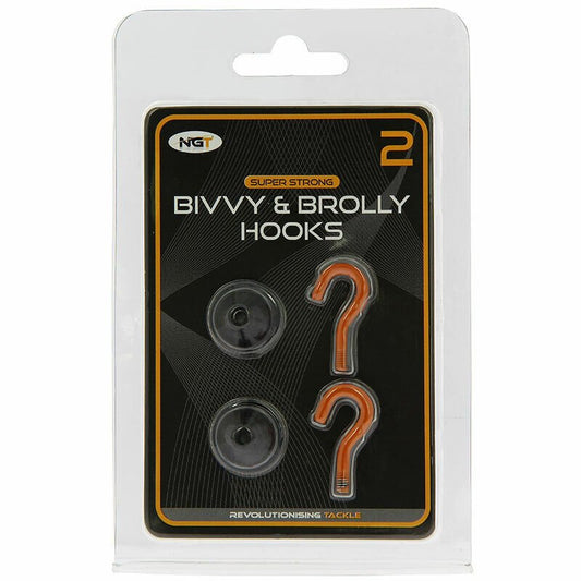 NGT Bivvy Hooks Carp Fishing Tackle Tent Hanging Magnetic Hooks 2 Pack - NGT Tackle Shop