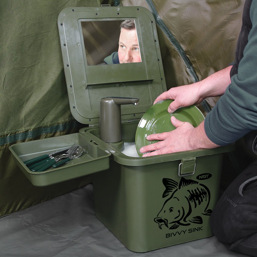 NGT Bivvy Sink with Auto Tap - 3 - NGT Tackle Shop