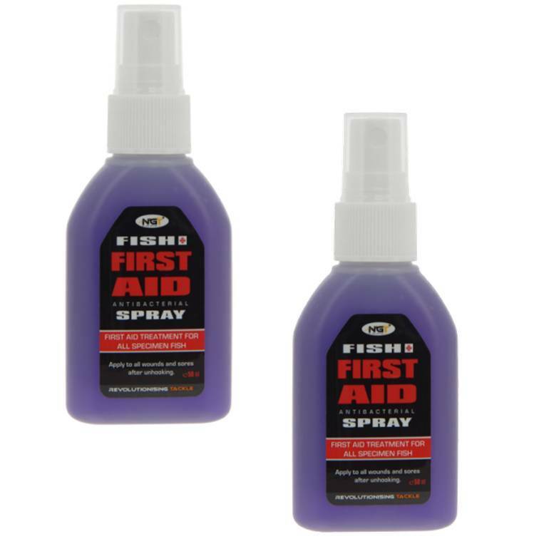 NGT Fish Aid Spray Antiseptic Antibacterial 50ml x 2 Carp Care First Aid Spray - NGT Tackle Shop