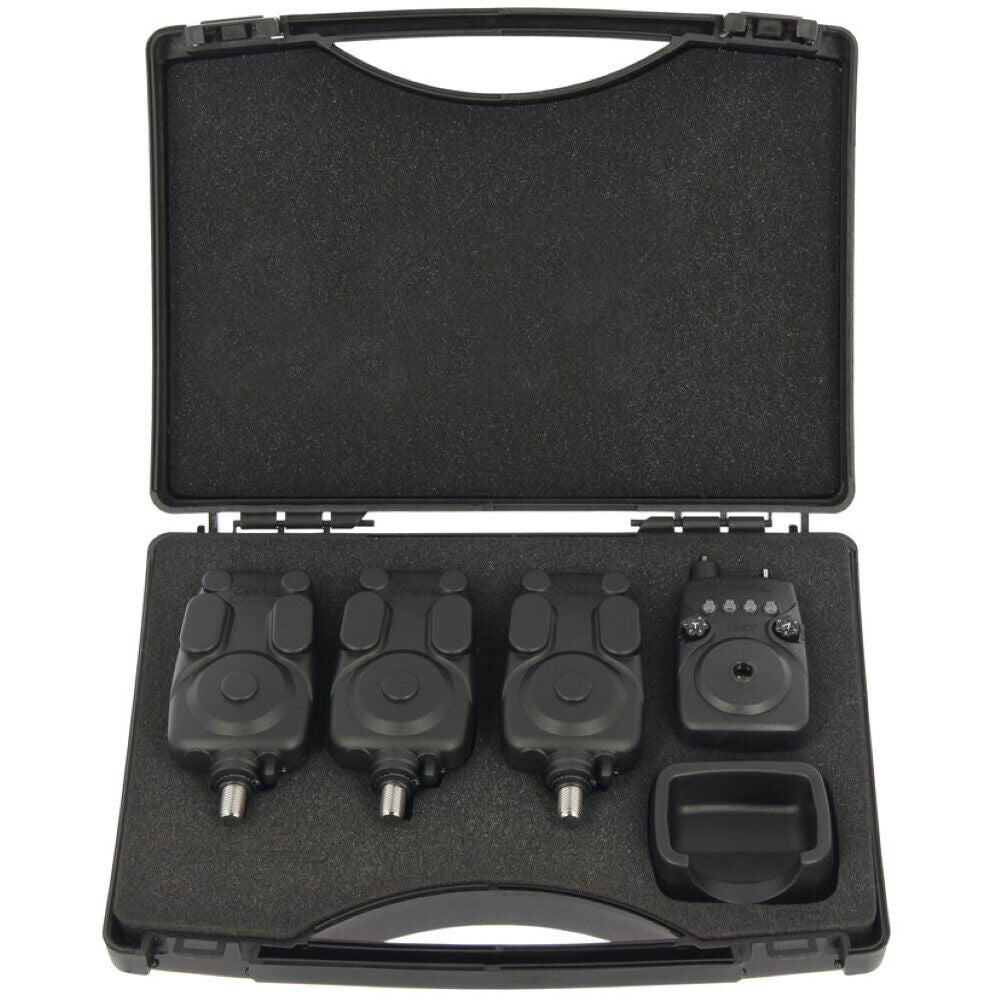 NGT Carp Fishing Bite Alarm Set Dynamic MK2 Wireless 3 Alarms Covers & Receiver - NGT Tackle Shop