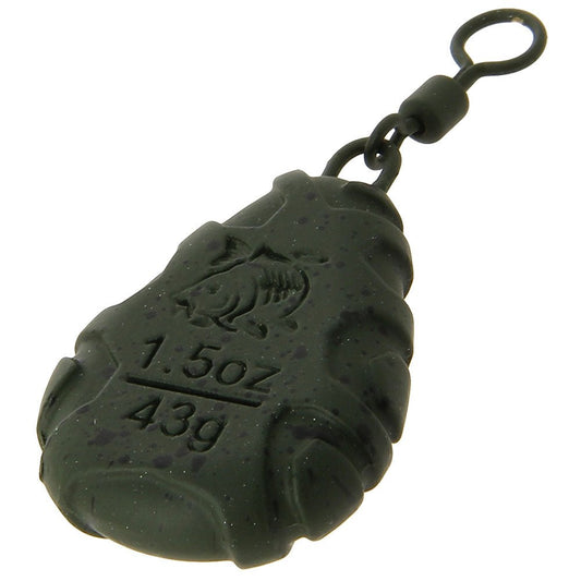 NGT Carp Fishing Leads Flat Pear with Swivel - 1 - NGT Tackle Shop