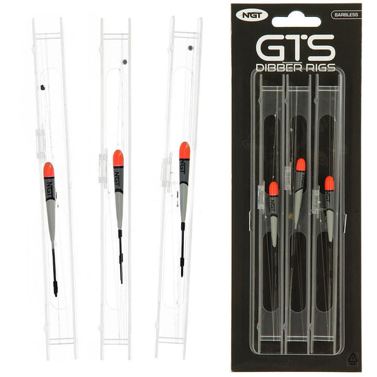NGT Carp Pole Dibber Float Rigs GTS Pack of 3 - NGT Tackle Shop