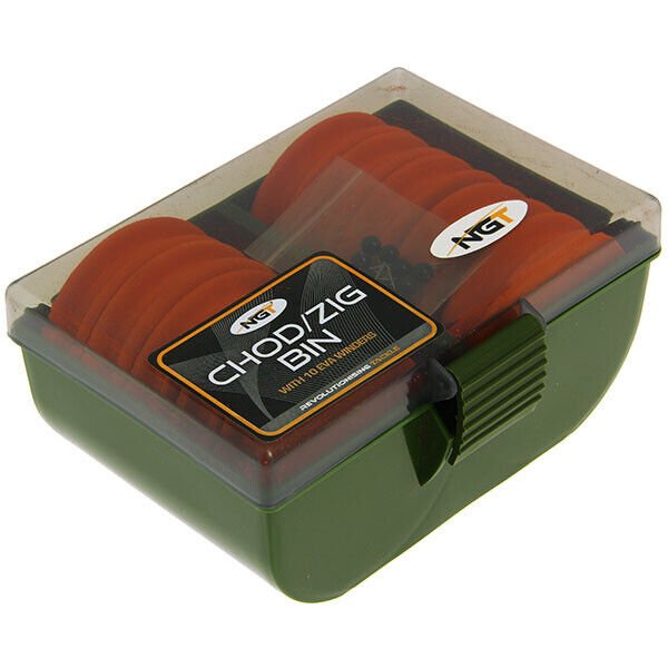 NGT Zig Chod Rig Box with 10 EVA Winders • NGT Tackle Shop