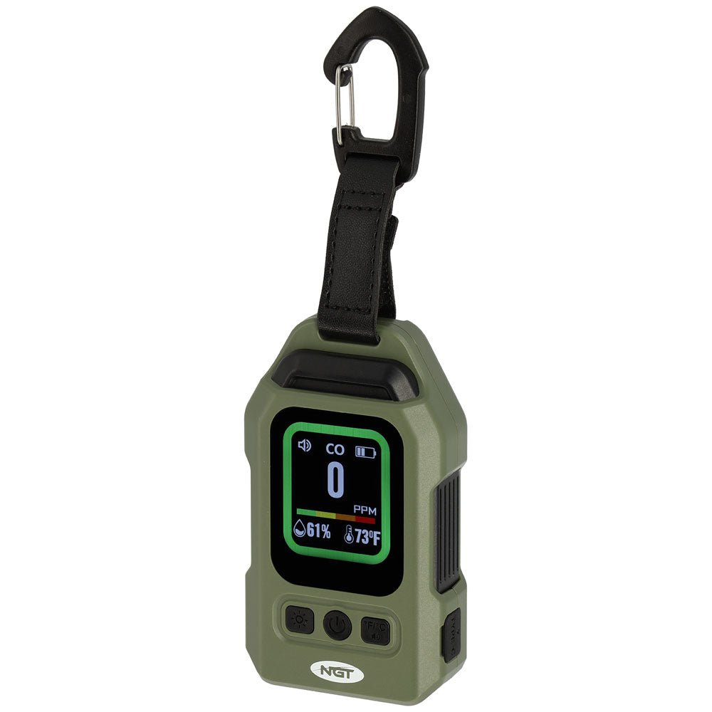 NGT CO Detector with Alarm, Thermometer and Light (787) -9 - NGT Tackle Shop