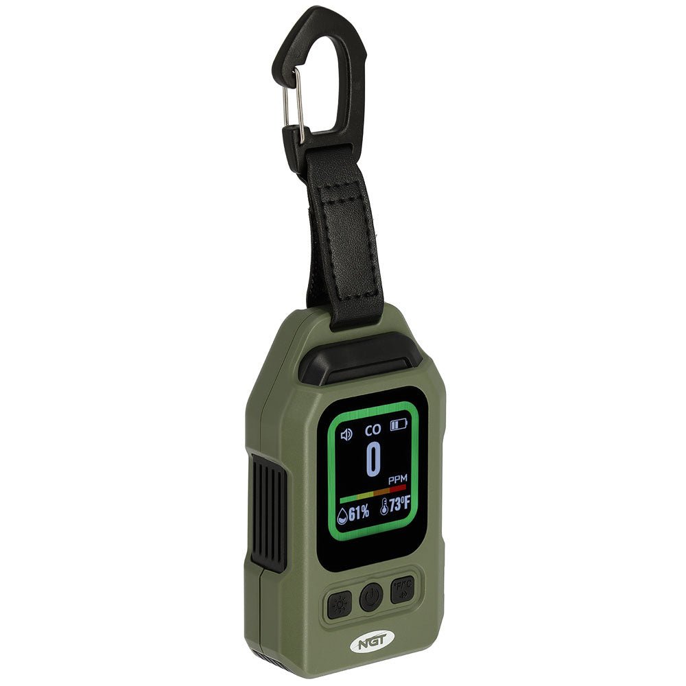 NGT CO Detector with Alarm, Thermometer and Light (787) -6 - NGT Tackle Shop