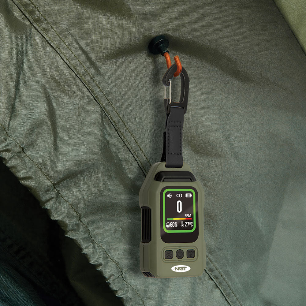 NGT CO Detector with Alarm, Thermometer and Light (787) -14 - NGT Tackle Shop