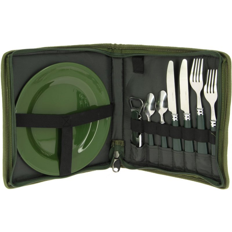 NGT Cutlery Set Fishing Angling Angler Outdoors Carp Bivvy Camping Case 600 - NGT Tackle Shop