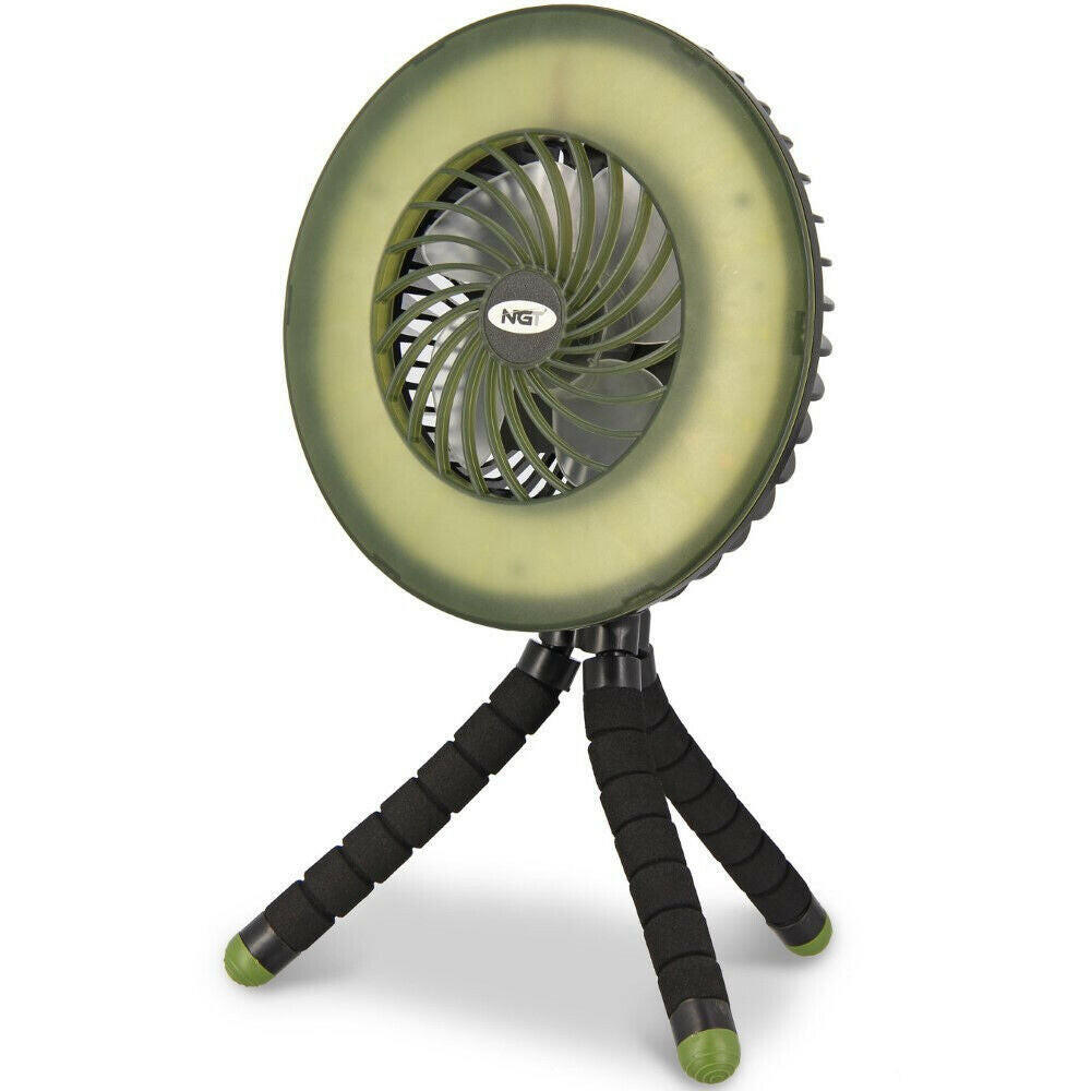 NGT Dynamic Bivvy Fan LED Light Wireless Fan Powerbank Carp Fishing Camping - NGT Tackle Shop