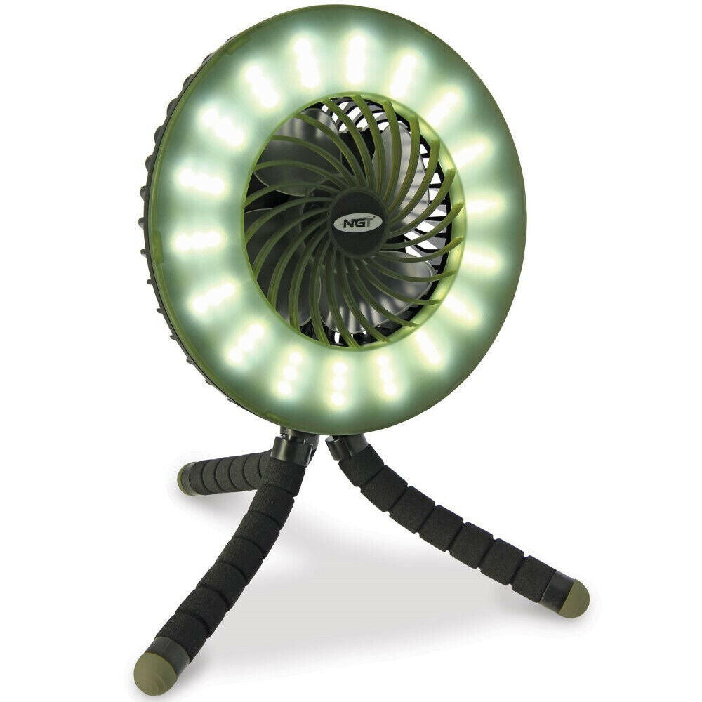 NGT Dynamic Bivvy Fan LED Light Wireless Fan Powerbank Carp Fishing Camping - NGT Tackle Shop