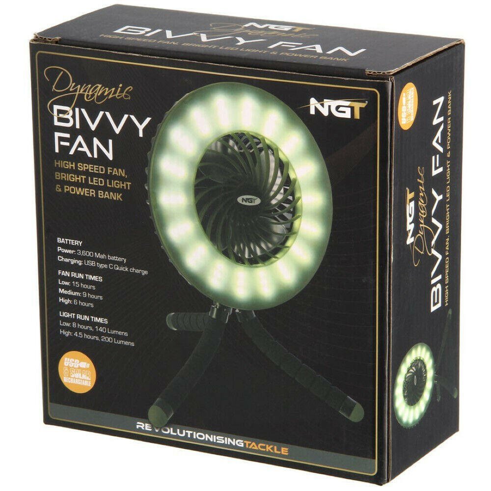 NGT Dynamic Bivvy Fan Powerbank Light -3 - NGT Tackle Shop