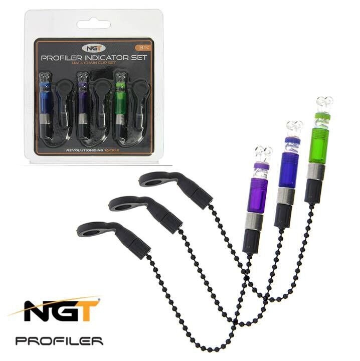 NGT Fishing Indicators for Bite Alarm Bobbins Carp Profiler Set of 3 - NGT Tackle Shop