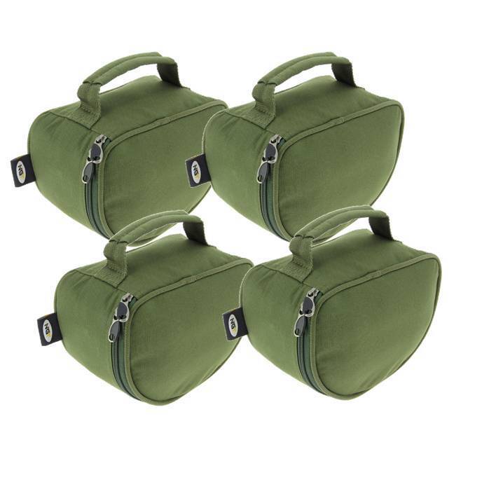 NGT Fishing Reel Cases Pouch Padded Green Carp Fishing Fits Most Big Pit Reels - NGT Tackle Shop