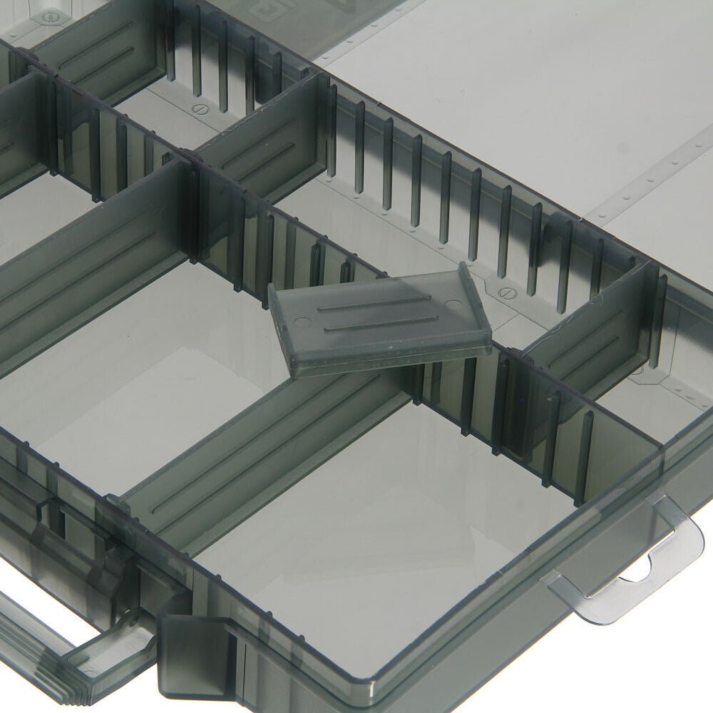 NGT Angelbox 24x16x3,5cm - Tackle Box Mit 7 Trennstegen Für Köder & Zubehör