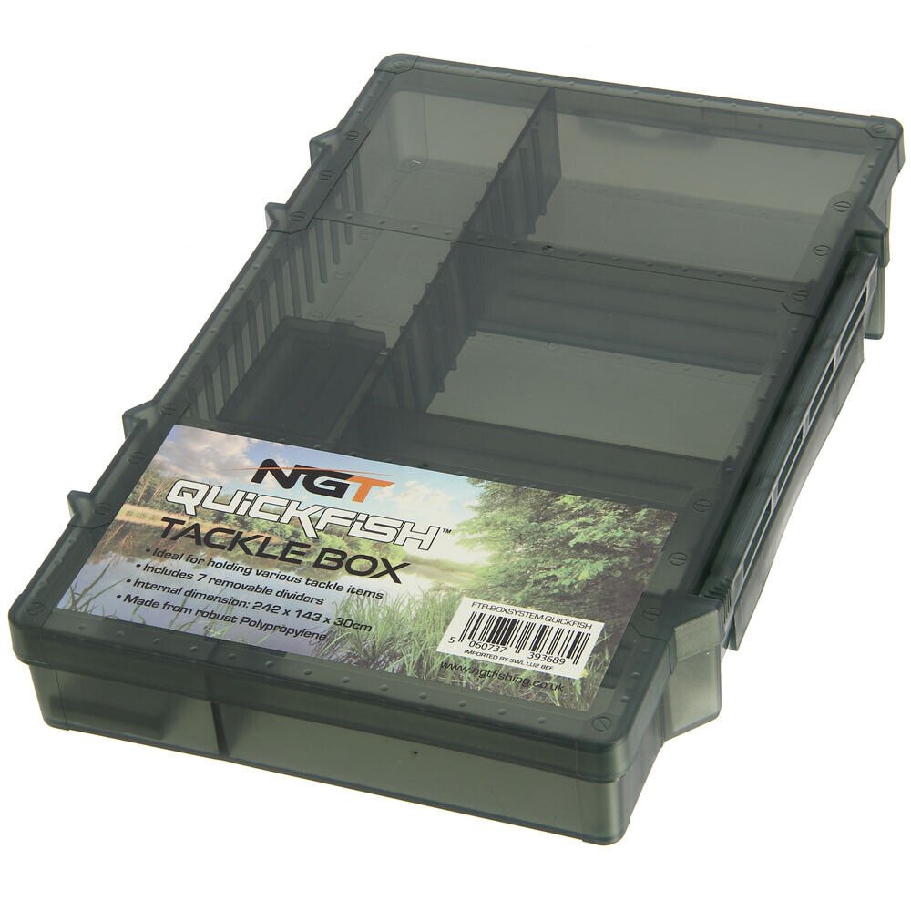 NGT Fishing Tackle Box Quickfish Carp Coarse Terminal Hooks Floats Box Empty - NGT Tackle Shop