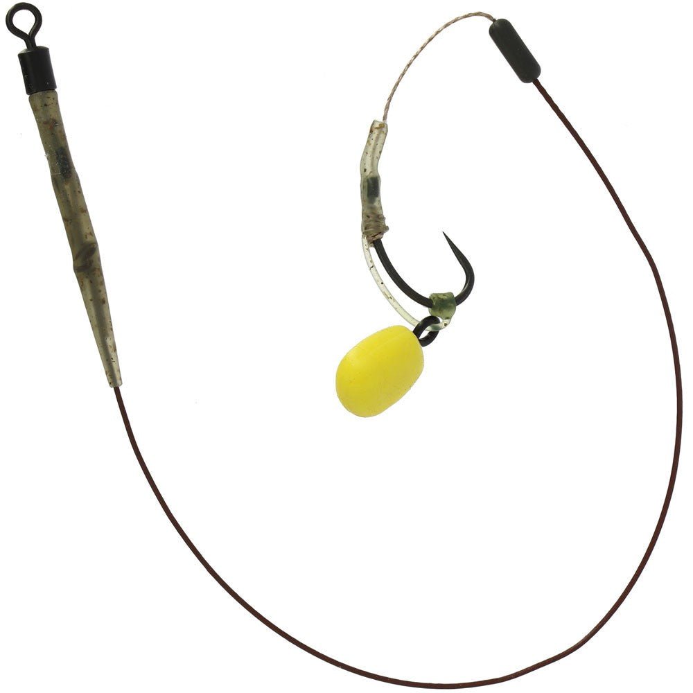 NGT Hair Rigs x 6 'D RIG' Size 6 and 8 Barbless hooks Bait Screw Floating Corn -7 - NGT Tackle Shop